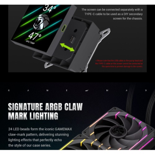 Кулер для процессора Gamemax HAILSTORM 360 BK