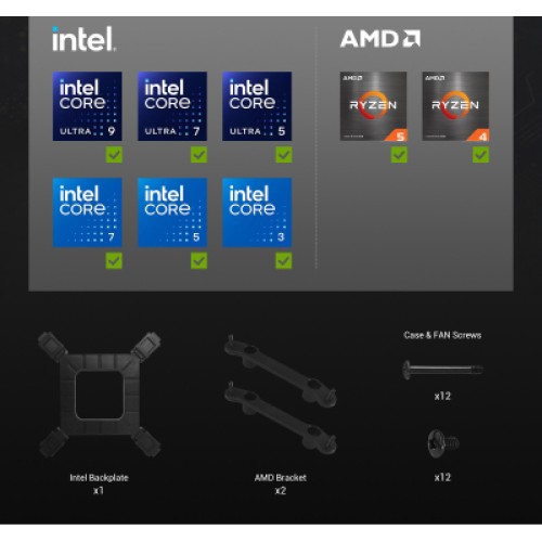 Кулер для процессора Gamemax HAILSTORM 360 WH