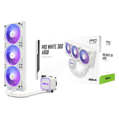 Система жидкостного охлаждения ASRock PRO WHITE 360 ARGB