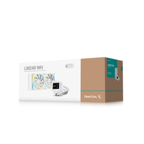 Система жидкостного охлаждения Deepcool LM240 WH (R-LM240-WHDMMC-1)