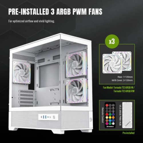 Корпус для ПК Gamemax VISTA 2 MW Корпус для ПК Gamemax VISTA 2 MW