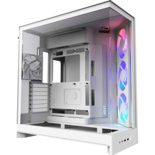 Корпус для ПК NZXT H9 Flow RGB Dual-Chamber White (CM-H92FW-R1)