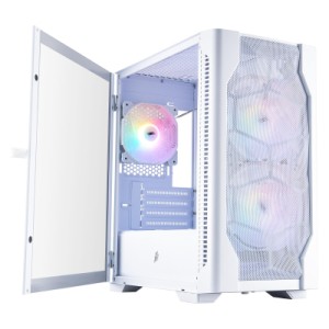 Корпус для ПК 1stPlayer D4-M-WH-2F1P-W-1F1-W