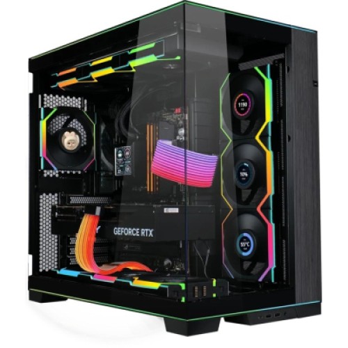 Кулер для корпуса Lian Li UNI Fan SL WIRELESS LCD 120-3, Black (G99.12SLLCD1W3B.00)