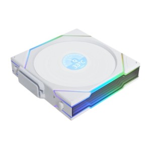 Кулер для корпуса Lian Li Повітряне охолодження для ПК LIAN LI UNI Fan TL WIRELESS LCD 120-1 REVERSE, (G99.12RTLLCD1W1W.00)