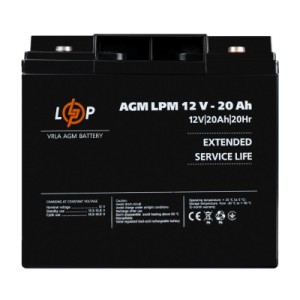 Батарея до ДБЖ LogicPower 12V 20Ah LP-6-DZM-20 (22882)