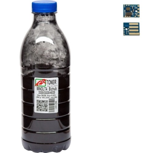 Тонер Konica Minolta Bizhub 3320, TNP41/TNP43 290г 10K chip Black АНК (1401298)