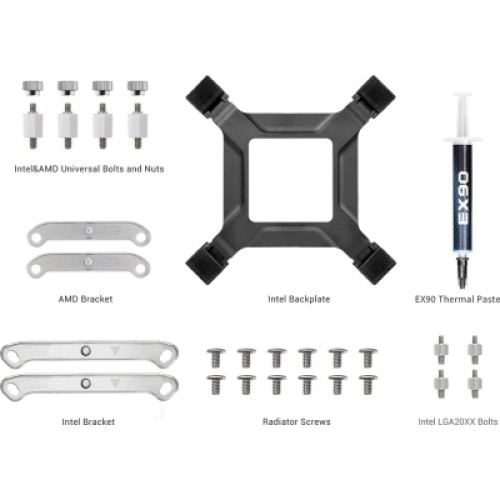 Система жидкостного охлаждения PcCooler DA360 Pro ARGB WH