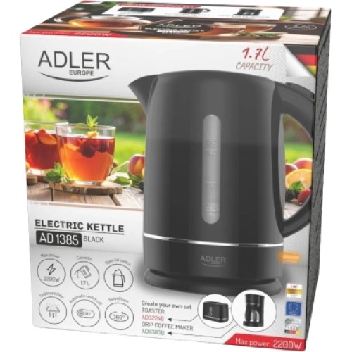 Электрочайник Adler AD 1385 black