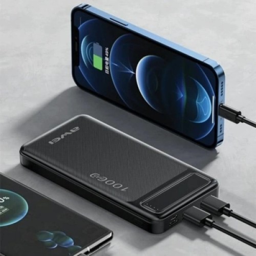 Батарея универсальная AWEI 10000mAh P5K, 10W, Black (6954284094009) Батарея универсальная AWEI 10000mAh P5K, 10W, Black (6954284094009)