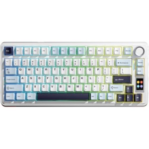 Клавіатура Aula S75 Pro Star Vector Switch Wireless/Bluetooth/USB UA White (6978080502148)