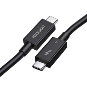 Дата кабель USB-C to USB-C 1.0m Thunderbolt 5 240W 5A 120Gbps 16/8/4K L703 black Ugreen (45996)