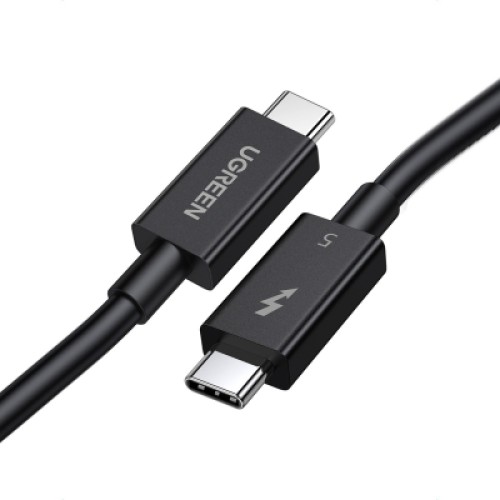 Дата кабель USB-C to USB-C 1.0m Thunderbolt 5 240W 5A 120Gbps 16/8/4K L703 black Ugreen (45996) Дата кабель USB-C to USB-C 1.0m Thunderbolt 5 240W 5A 120Gbps 16/8/4K L703 black Ugreen (45996)