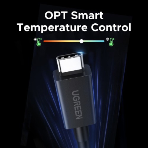 Дата кабель USB-C to USB-C 1.0m Thunderbolt 5 240W 5A 120Gbps 16/8/4K L703 black Ugreen (45996) Дата кабель USB-C to USB-C 1.0m Thunderbolt 5 240W 5A 120Gbps 16/8/4K L703 black Ugreen (45996)