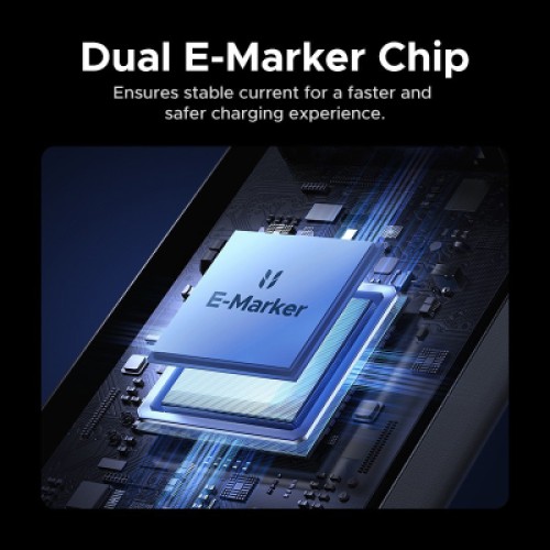 Дата кабель USB-C to USB-C 1.0m Thunderbolt 5 240W 5A 120Gbps 16/8/4K L703 black Ugreen (45996) Дата кабель USB-C to USB-C 1.0m Thunderbolt 5 240W 5A 120Gbps 16/8/4K L703 black Ugreen (45996)