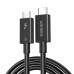Дата кабель USB-C to USB-C 1.0m Thunderbolt 5 240W 5A 120Gbps 16/8/4K L703 black Ugreen (45996) Дата кабель USB-C to USB-C 1.0m Thunderbolt 5 240W 5A 120Gbps 16/8/4K L703 black Ugreen (45996)