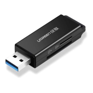 Считыватель флеш-карт Ugreen USB 3.0 to SD/TF CM104 black (40752)