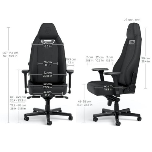 Кресло игровое Noblechairs LEGEND Black (NBL-LGD-GER-BED)