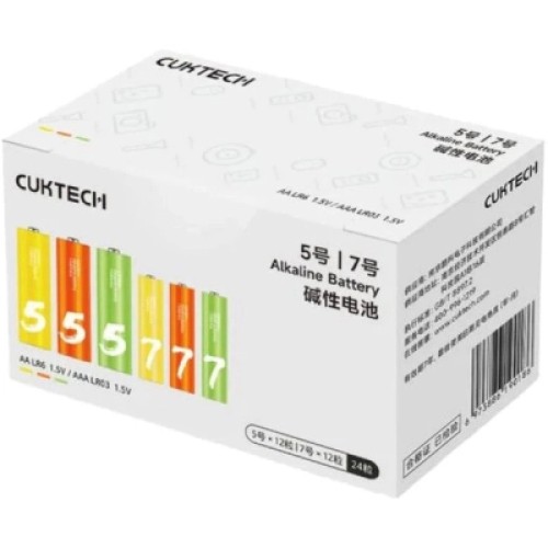 Батарейка CUKTECH AA+AAA rainbow alkaline battery (12*AA+12*AAA) (CUKAAB10CNCM) Батарейка CUKTECH AA+AAA rainbow alkaline battery (12*AA+12*AAA) (CUKAAB10CNCM)