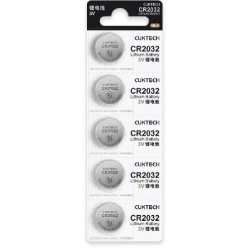 Батарейка CR 2032 coin cell battery * 5 CUKTECH (CKCR2032CNWT)