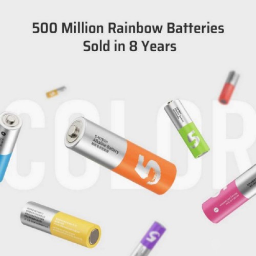 Батарейка CUKTECH AA high-performance rainbow alkaline battery * 8 (CUKB05CTCNCM)