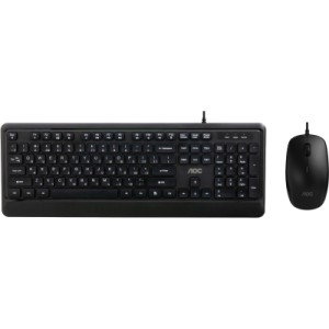 Комплект AOC KM220B USB UA Black (KM220B/97)