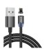 Дата кабель USB 2.0 AM to Lightning magnetic black Denmen (DN-D09L-BK)
