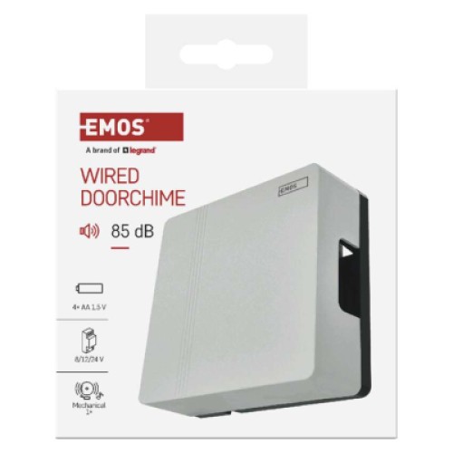 Дверной звонок EMOS P57101 Wired 4AA (1.5V) or 8/12/24V (P57101)