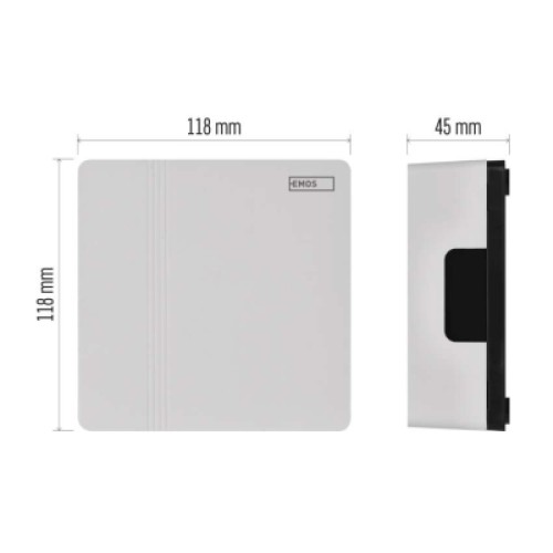 Дверной звонок EMOS P57101 Wired 4AA (1.5V) or 8/12/24V (P57101)