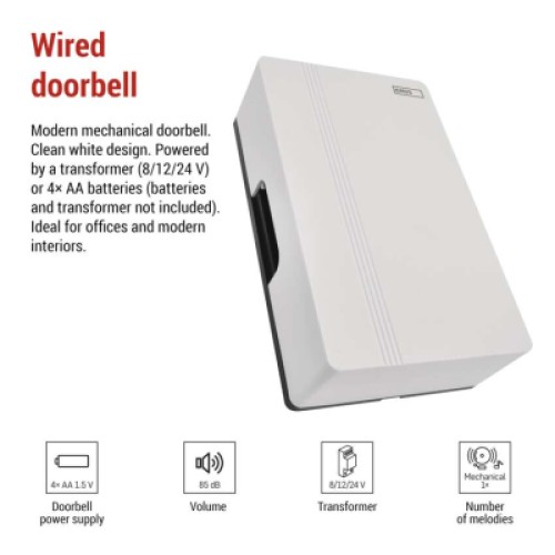 Дверной звонок EMOS P57102 Wiredl 4AA (1.5V) or 8/12/24V (P57102)