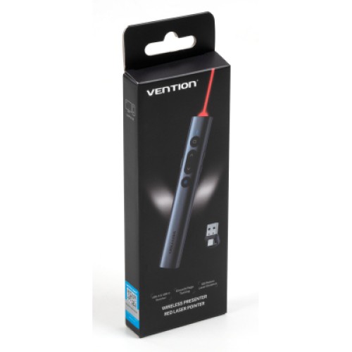 Презентер Vention PowerPoint Clicker with Red Laser Pointer Gray (KQIH0)