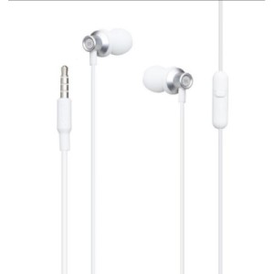 Навушники XO EP15 In-ear Metal Earphone 1.2 м White (6920680866175)