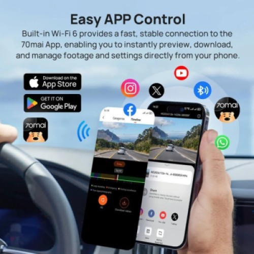 Видеорегистратор Xiaomi 70mai Dash Cam 4K A800SE-2 Set (1182550) Видеорегистратор Xiaomi 70mai Dash Cam 4K A800SE-2 Set (1182550)