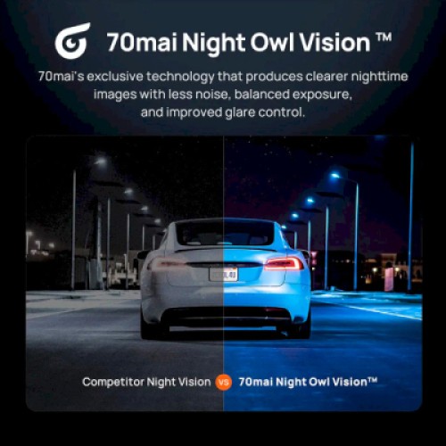 Видеорегистратор Xiaomi 70mai Dash Cam X800-2 Omni 128GB Black +RC14 Rear Camera Set (1152147)