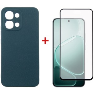 Чехол для мобильного телефона Dengos Carbon + glass Oppo A6 Pro Blue (DG-KM-187)