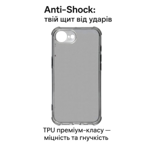 Чехол для мобильного телефона BeCover Anti-Shock Apple iPhone 17e Grey (715145) Чехол для мобильного телефона BeCover Anti-Shock Apple iPhone 17e Grey (715145)