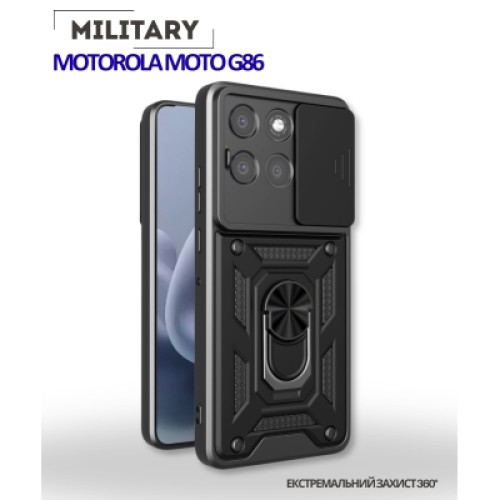 Чехол для мобильного телефона BeCover Military Motorola Moto G86 Black (715037) Чехол для мобильного телефона BeCover Military Motorola Moto G86 Black (715037)