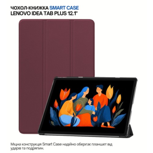 Чехол для планшета BeCover Smart Case Lenovo Idea Tab Plus 12.1" Red Wine (715085) Чехол для планшета BeCover Smart Case Lenovo Idea Tab Plus 12.1" Red Wine (715085)