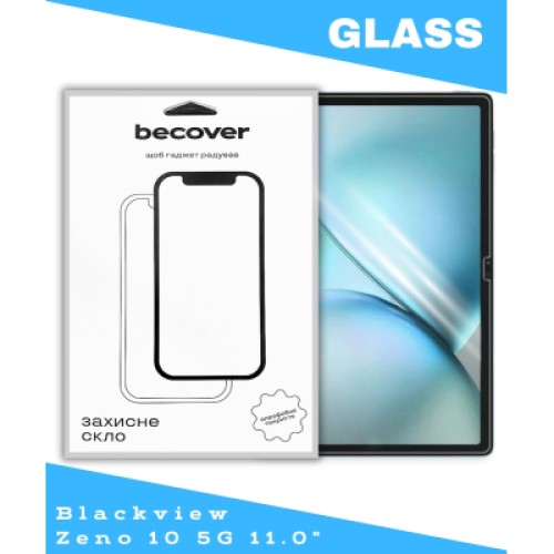 Стекло защитное BeCover Blackview Zeno 10 5G 11.0" (714900)