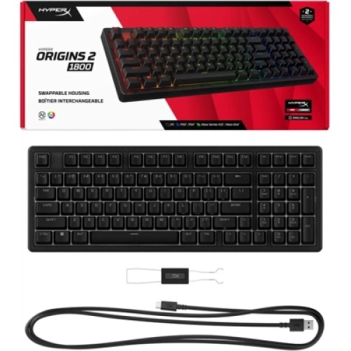 Клавиатура HyperX Origins 2 1800 HX Red USB UA Black (B4QS4AA)