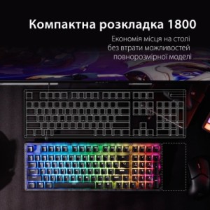 Клавіатура HyperX Origins 2 1800 HX Red USB UA Black (B4QS4AA)