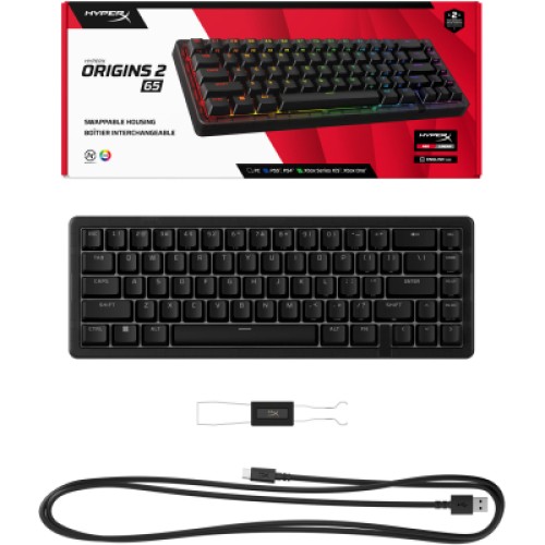 Клавиатура HyperX Origins 2 65 HX Red USB UA Black (B4QS3AA)