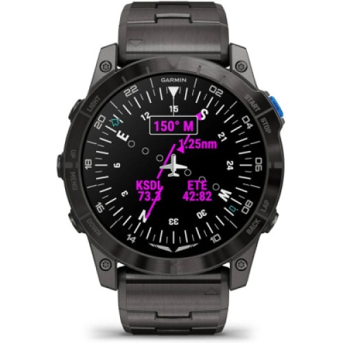 Смарт-часы Garmin D2 Mach 1 PRO, 51mm, Saph, Carbon Gray DLC w/Ti band, GPS (010-02804-81) Смарт-часы Garmin D2 Mach 1 PRO, 51mm, Saph, Carbon Gray DLC w/Ti band, GPS (010-02804-81)
