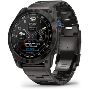 Смарт-годинник Garmin D2 Mach 1 PRO, 51mm, Saph, Carbon Gray DLC w/Ti band, GPS (010-02804-81)