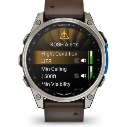 Смарт-часы Garmin D2 Mach 2, 47mm, Saph, Bare Ti/Blk w/LthrBd, GPS (010-02904-31) Смарт-часы Garmin D2 Mach 2, 47mm, Saph, Bare Ti/Blk w/LthrBd, GPS (010-02904-31)