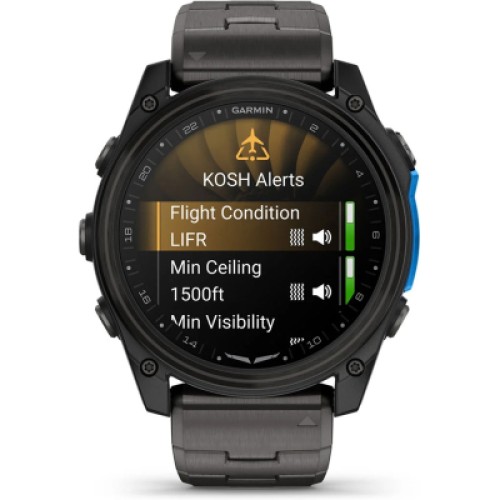 Смарт-часы Garmin D2 Mach 2, 51mm, Saph, CrbnGry Ti/Blk w/TiBd,GPS (010-02905-31)