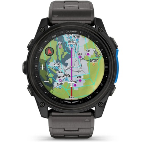 Смарт-часы Garmin D2 Mach 2, 51mm, Saph, CrbnGry Ti/Blk w/TiBd,GPS (010-02905-31)