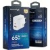 Зарядное устройство Grand-X GaN 1xUSB-C + 1xUSB 65W PD3.0 QC4.0 AFC SCP FCP white (CH-960W)