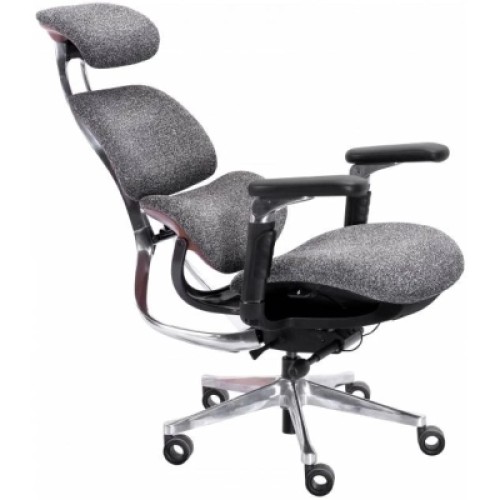 Кресло игровое GT Racer X-819 Gray (X-819 Fabric Wood Gray)