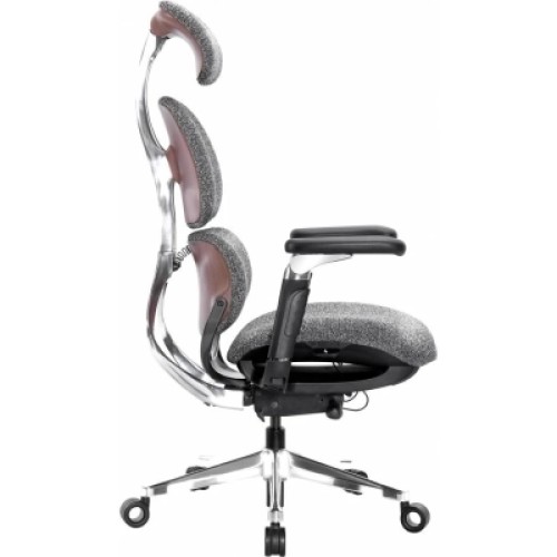 Кресло игровое GT Racer X-819 Gray (X-819 Fabric Wood Gray)